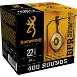 Browning BPR 22LR 36gr Copper Plated HP - 400 Round Brick