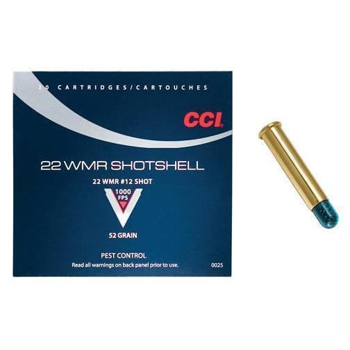 チロル12点 CCI Shotshell 22 WMR 52 Grain #12 Shot - Box of 20 0025 at Glen's