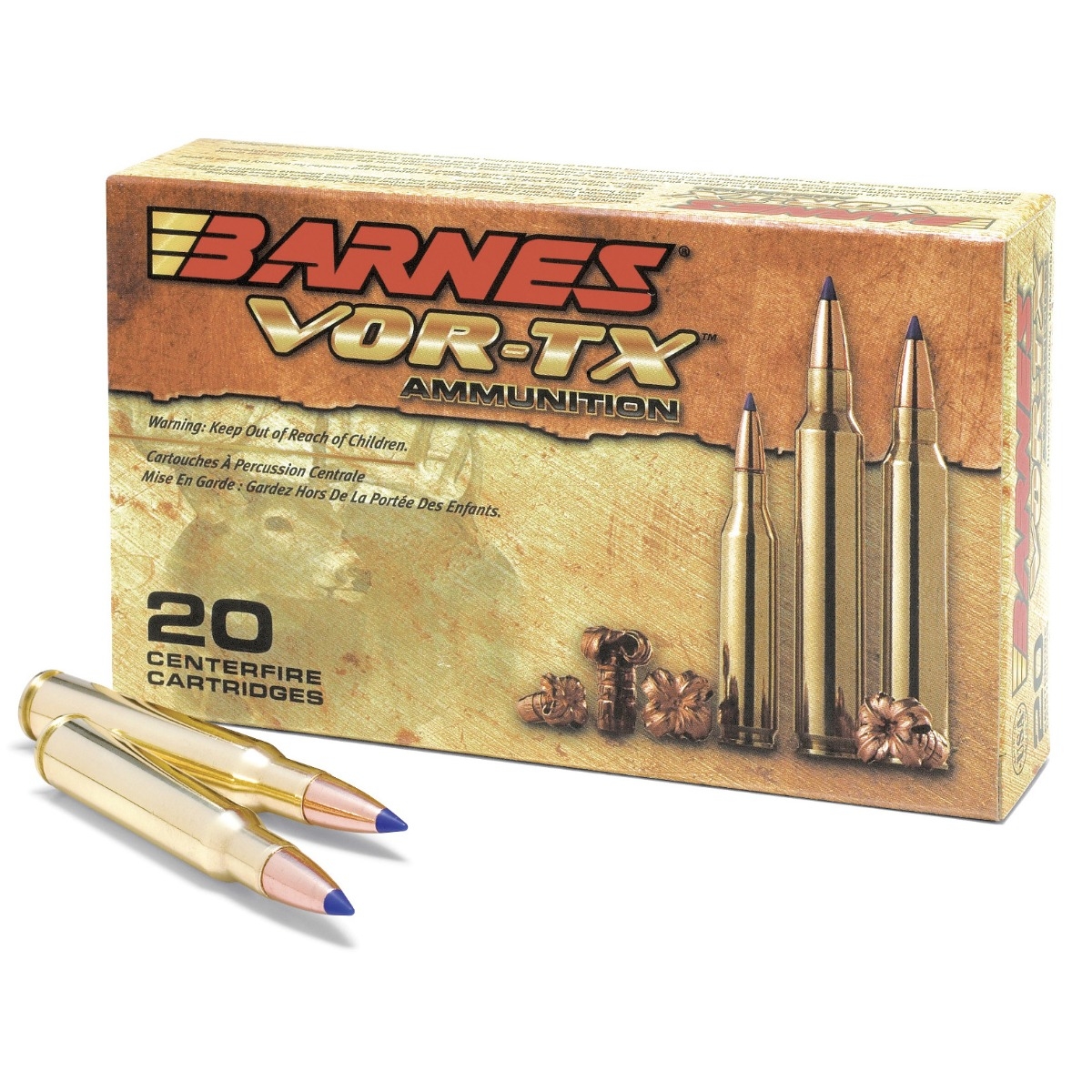 Barnes Vor-Tx 30-06 Springfield 168gr Copper Tipped TSX - 20
