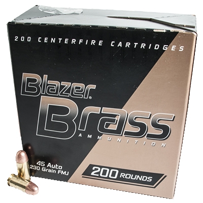 CCI Blazer Brass 45 ACP 230 Grain FMJ - 200 Rounds 52301 at Glen's