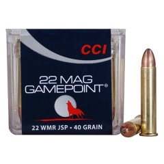 CCI Gamepoint 22 WMR 40 Grain Jacketed Soft Point - 50 Rounds