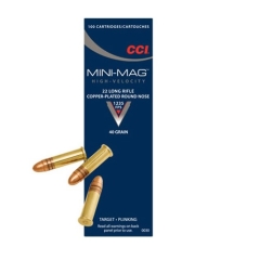 CCI Mini-Mag HV 22 LR 40 Grain LRN Box of 100