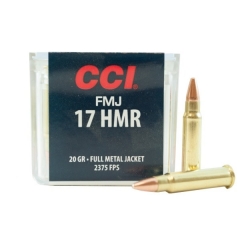 CCI Small Game 17 HMR 20 Grain TNT FMJ - 50 Rounds