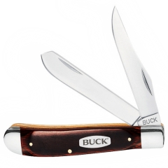 BUCK 382 Trapper Knife - Woodgrain