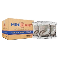 MRE Giant Meals Ready to Eat Case of 12 with Heater