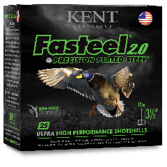 Kent Fasteel 2.0 Precision Plated Waterfowl 12Ga 3.5" 1 3/8oz BB Shot - 25 Rounds
