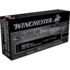 Winchester Super Suppressed 300 AAC Blackout 200gr Open Tipped Match - 20 Rounds