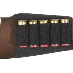 Allen Buttstock Rifle Ammunition Carrier 9-Round Elastic Black