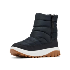 Columbia Women's Snowtrot Mid Boot-Black, Sea Salt-6R