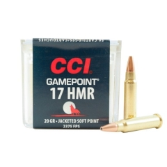 CCI Gamepoint 17 HMR 20 Grain Jacketed Soft Point