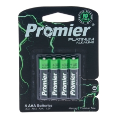 Promier AAA Platinum Alkaline Battery 4 Pack