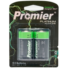 Promier C Platinum Alkaline Battery 2 Pack