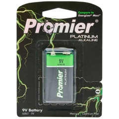 Promier Platinum 9 Volt Alkaline Battery