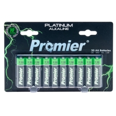 Promier AA Platinum Alkaline Battery 20 Pack