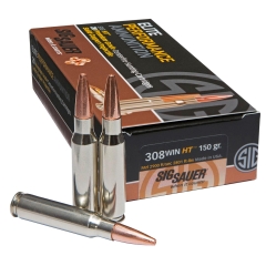 Sig Sauer Elite Copper Hunting 308 Win 150gr Lead Free - 20 Rounds