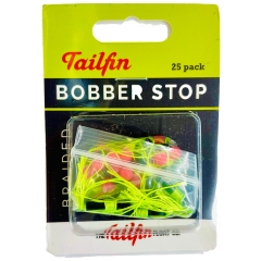 Tailfin Braided Bobber Stops - 25 Pack