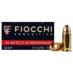 Fiocchi PST Dynamic 32 ACP 73 Grain FMJ - 50 Rounds