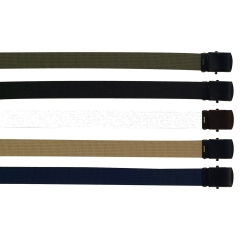 Rothco Military Web Belts w/ Black Buckle - 54 Inch / Navy