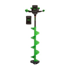 ION Alpha Plus Turbo Gen 3 4aH Lithium Electric Ice Auger 8" with 2 Batteries