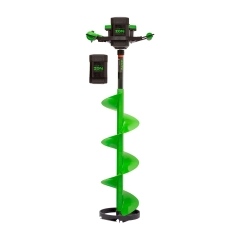 ION Alpha Plus Turbo Gen 3 4aH Lithium Electric Ice Auger 10" with 2 Batteries