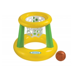 Intex Floating Hoops 3 Includes Inflatable Pool Hoop & Basketball Repair Patch