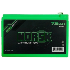 Norsk 12V 7.5aH Lithium Ion Battery with Dual USB Ports