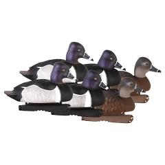 GHG Foam Filled Pro Grade Ring-Necked Duck Decoys - 6 Pack