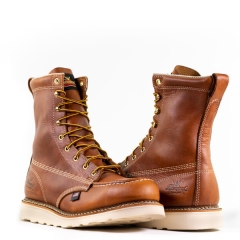 Thorogood American Heritage 8" Maxwear Wedge Moc Safety Toe Work Boots-Tobacco-8.5D