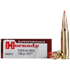 Hornady SUPERFORMANCE 7mm-08 Rem 139 Grain SST