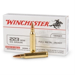 Winchester USA 223 Rem 55gr FMJ - 20 Rounds