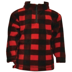 TrailCrest Toddler Plaid Everyday Easy 1/4 Zip Pullover