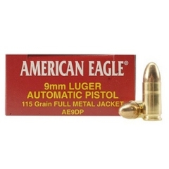 American Eagle by Federal 9mm Luger 115 gr FMJ