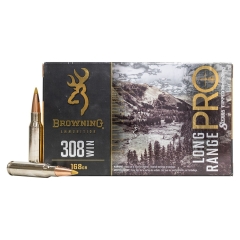 Browning Long Range Pro 308 Win 168gr Sierra Tipped Matchking - 20 Rounds