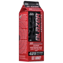 CCI Blazer 22 LR 38gr Lead Round Nose - 425 Rounds
