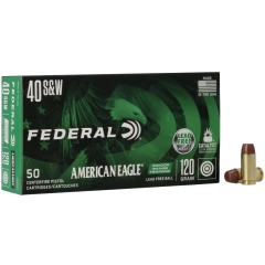 Federal American Eagle Indoor Range 40 S&W 120gr Lead Free Training - 50 Rounds