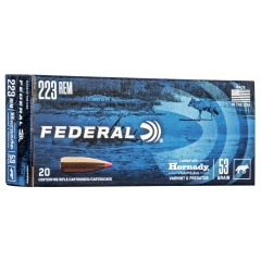 Federal Varmint & Predator 223 Rem 53gr Hornady V-Max - 20 Rounds