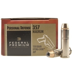 Federal Premium Personal Defense 357 Magnum 158 Grain Hydra Shok