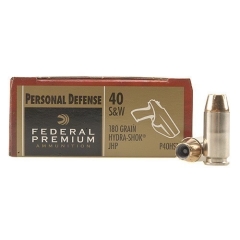 Federal Premium Personal Defense 40 S&W 155 Grain JHP