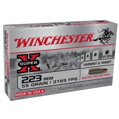 Winchester Super X 223 Rem 55gr BTHP - 20 Rounds
