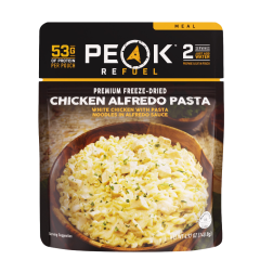 Peak Refuel Premium Freeze Dried Chicken Alfredo Pasta