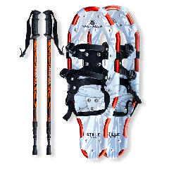 Valhalla by Cascade Mountain Tech Stille 14" x 6" Snowshoe Kit