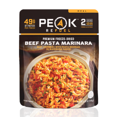 Peak Refuel Premium Freeze Dried Beef Pasta Marinara