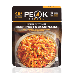 Peak Refuel Premium Freeze Dried Beef Pasta Marinara