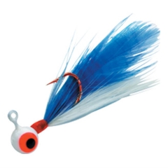 Northland Fire-Fly Jig - 1/32oz - White/Blue - 2ct