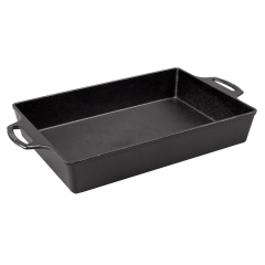 Lodge 9 x 13 Inch Seasoned Cast Iron Casserole Pan