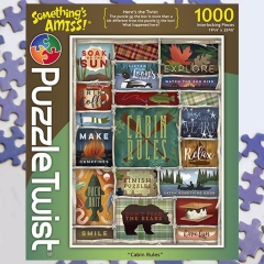 Puzzle Twist Cabin Rules 1000 Piece Puzzle