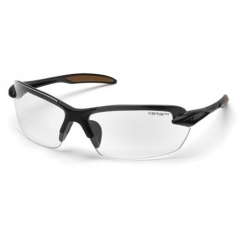 Carhartt Spokane Safety Glasses with Black Frame and Clear Lens