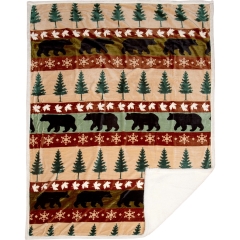 Carstens Cascade Ridge Extra Plush Sherpa Throw 54x68