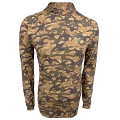 DUX Waterfowl Cupped Dux Camo Lightweight Pullover Hoodie