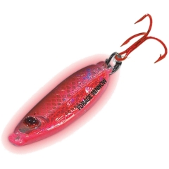 Northland Forage Minnow Jig'n Spoon - 1/8oz - Super Glo Redfish